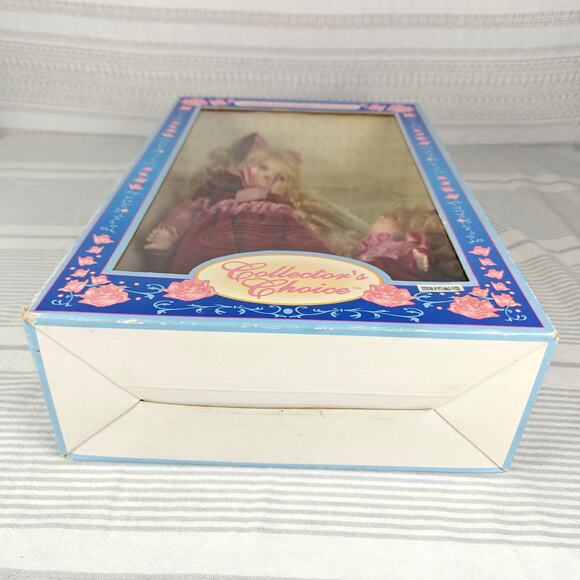 Collector’s Choice Porcelain Doll Set Mother & Daughter Duo 1990s NIB - Picture 4 of 11